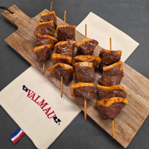 Brochette de canard marinée