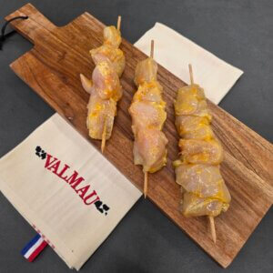 Brochette de poulet marinée "miel "
