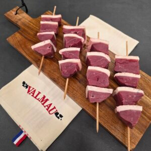 Brochette de canard nature