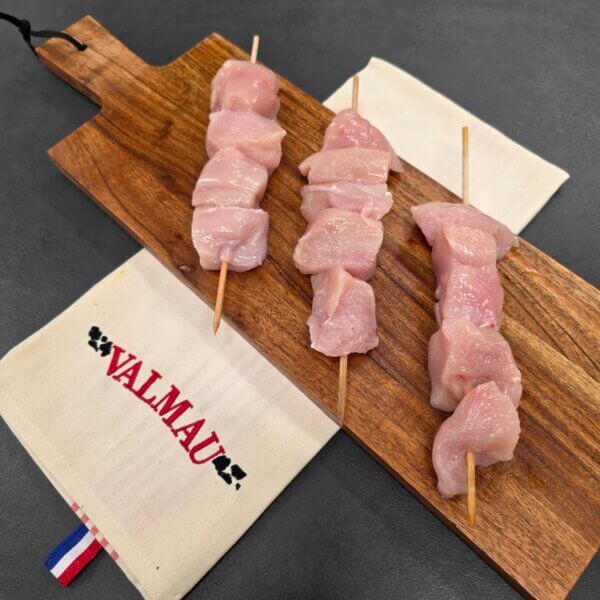 Brochette de poulet nature