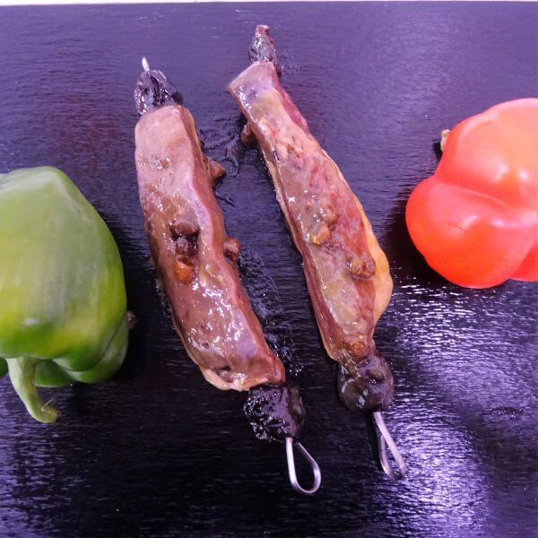 Brochette de canard