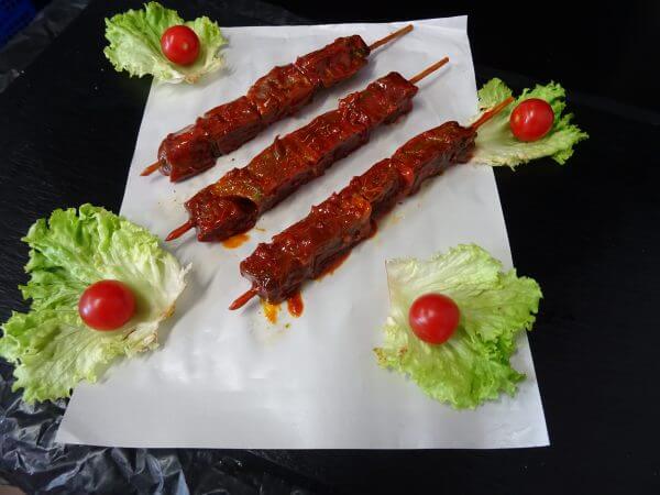 Brochette de bœuf marinée