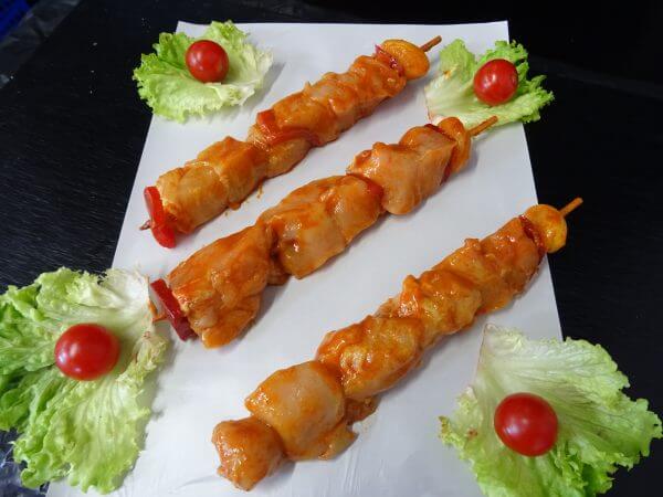 Brochette de poulet miel agrumes