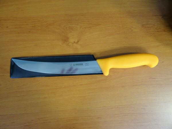 Couteau à parer lame courbée 25 cm