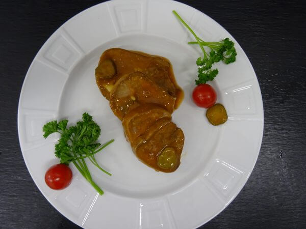 Langue de bœuf sauce piquante