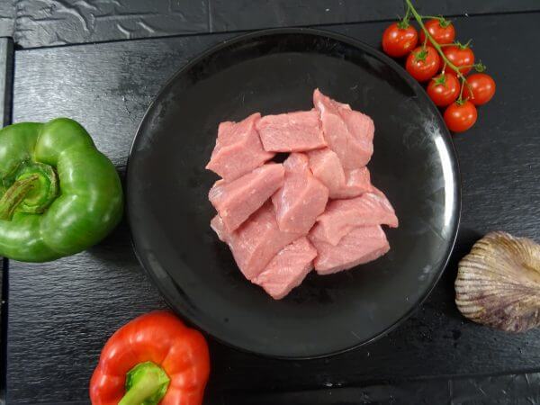 Cubes de noix de veau pour brochettes