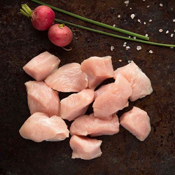 Cubes de dinde filet pour brochettes