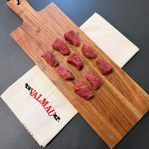 cubes de bœuf rumsteak pour brochettes