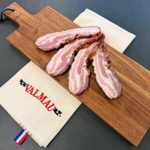 Poitrine de porc fumée paysanne en tranche